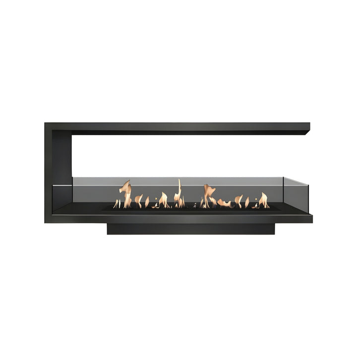 Dreiseitiger Bioethanol Einbaukamin U - SAINT 140