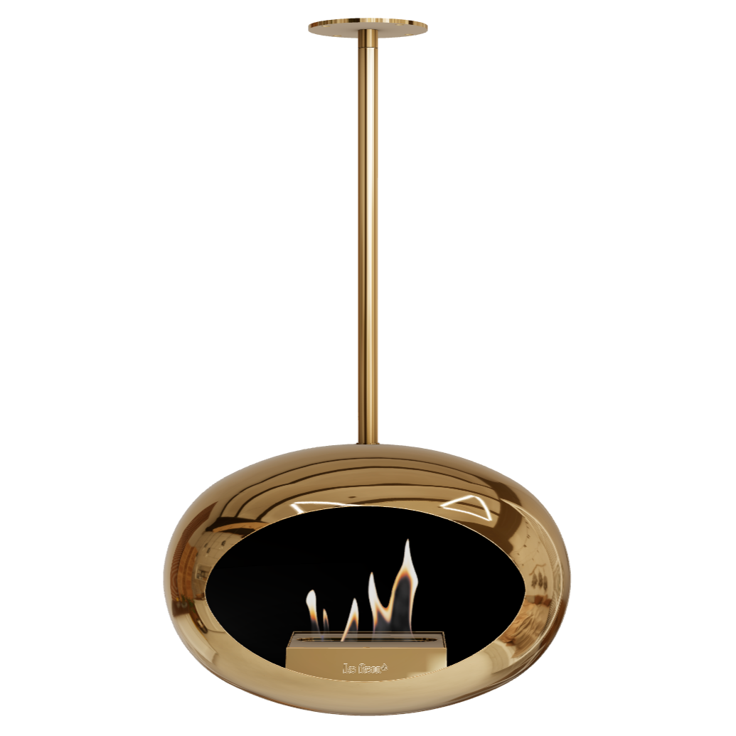 Bioethanol Deckenkamin - Le Feu DOME SKY CHROME GOLD/GOLD
